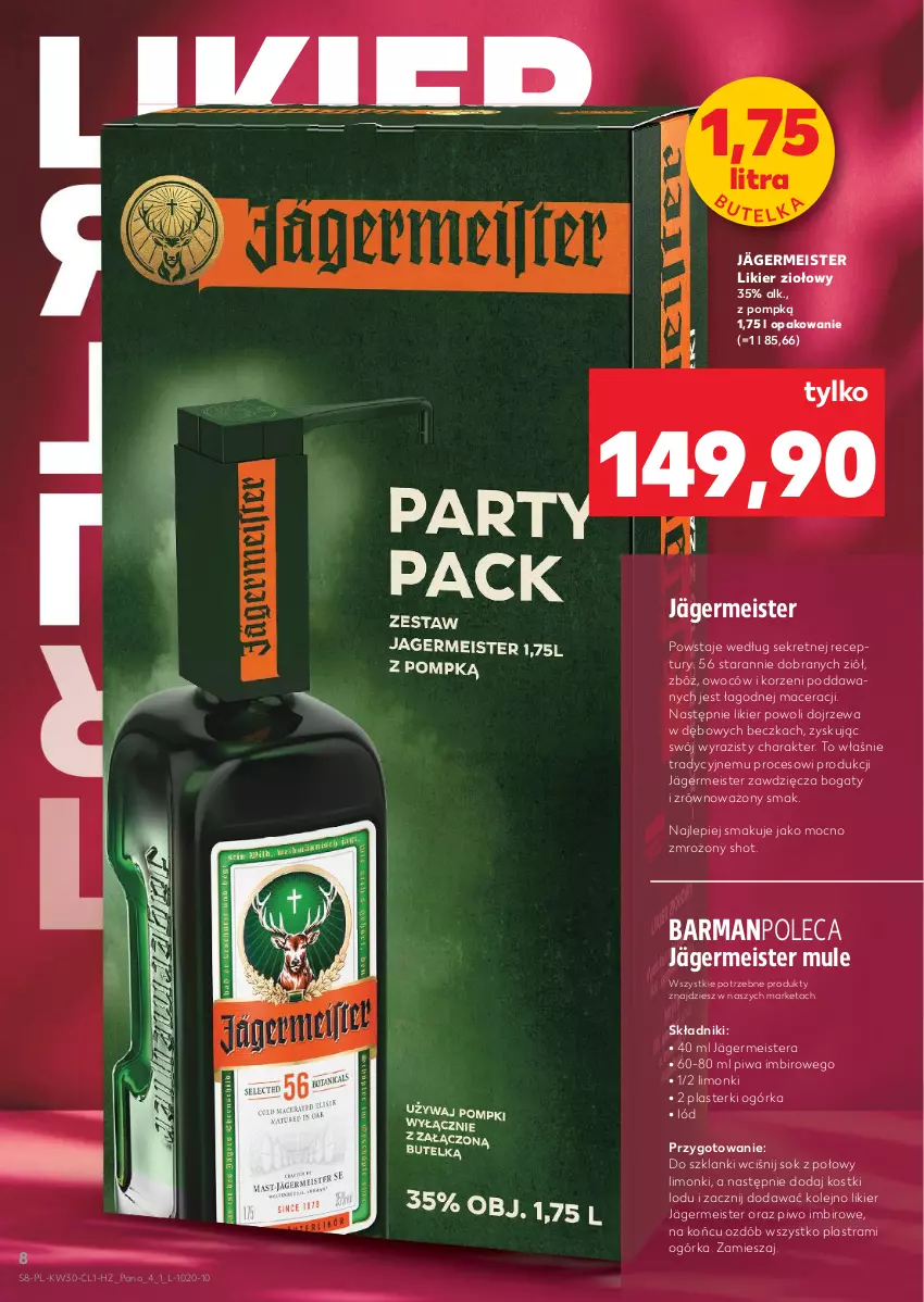 Gazetka promocyjna Kaufland - Barek Kauflandu - ważna 24.07 do 06.08.2025 - strona 8 - produkty: Acer, Imbir, Kret, Lanki, Likier, Mule, Olej, Piwa, Piwo, Piwo imbirowe, Plasterki, Sok, Tera