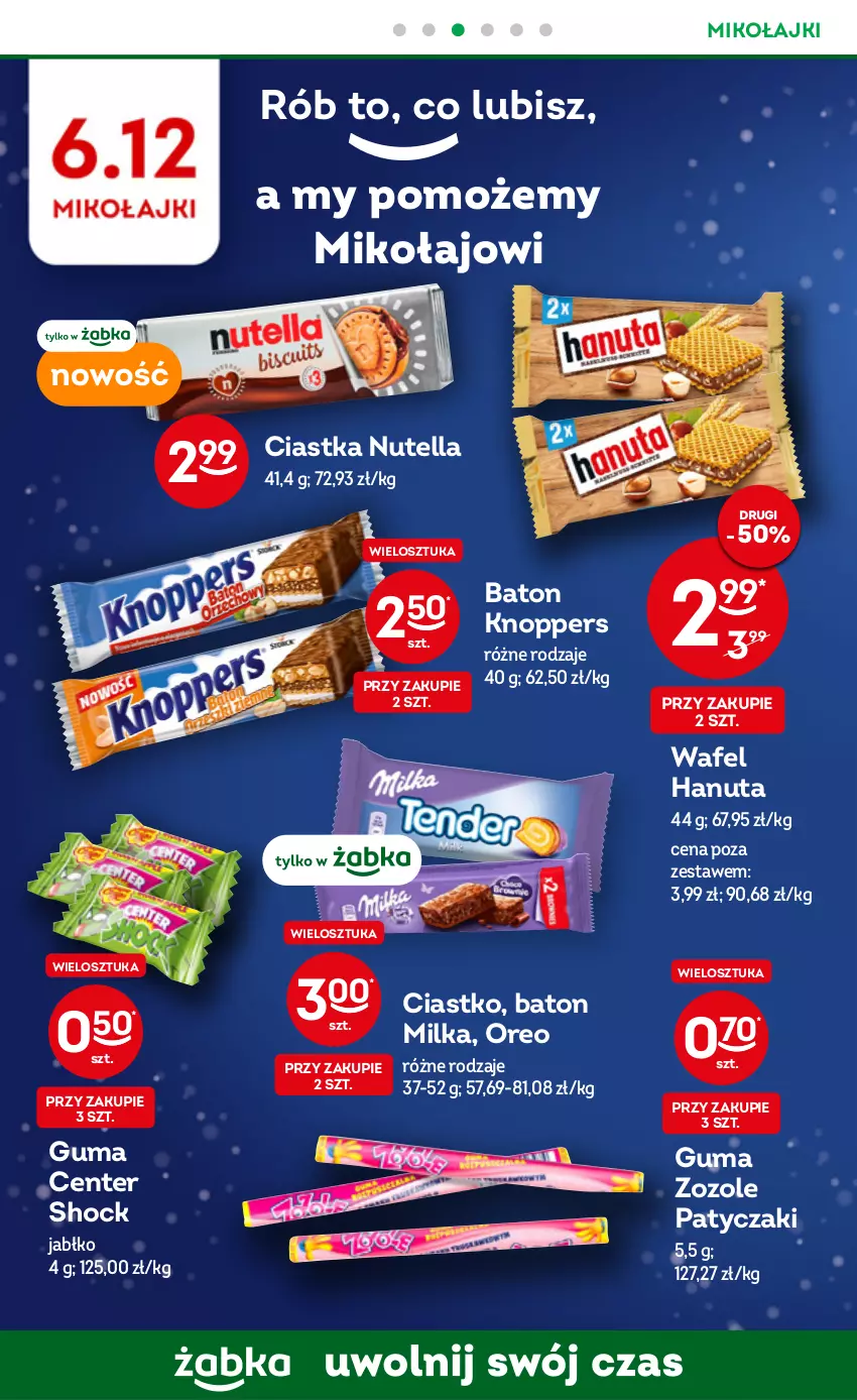 Gazetka promocyjna Żabka - ważna 23.11 do 29.11.2022 - strona 10 - produkty: Baton, Ciastka, Knoppers, Milka, Nutella, Oreo