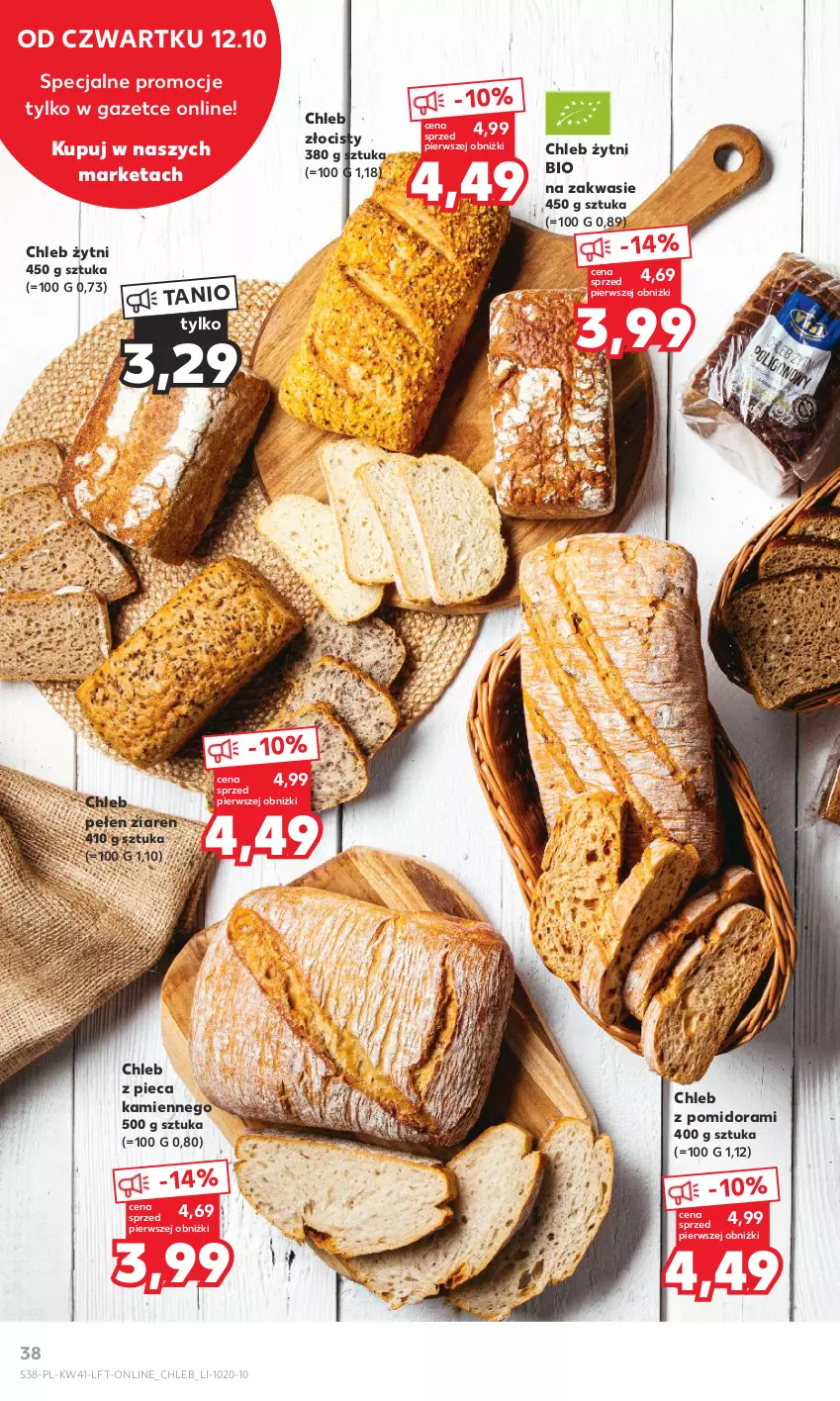 Gazetka promocyjna Kaufland - Gazetka tygodnia - ważna 12.10 do 18.10.2023 - strona 38 - produkty: Chleb, Piec