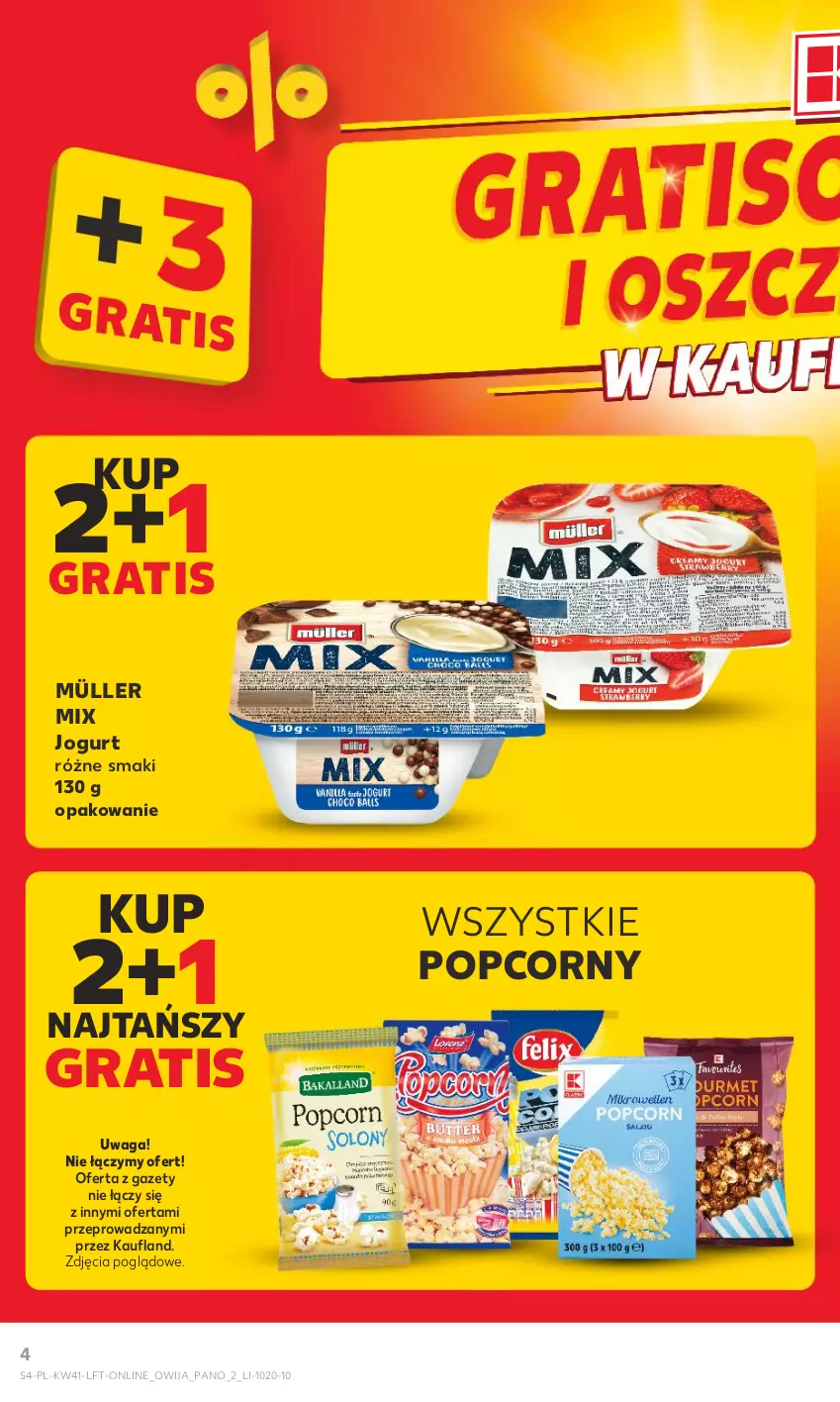 Gazetka promocyjna Kaufland - Gazetka tygodnia - ważna 12.10 do 18.10.2023 - strona 4 - produkty: Gra, Jogurt, Müller, Müller Mix, Popcorn, Waga