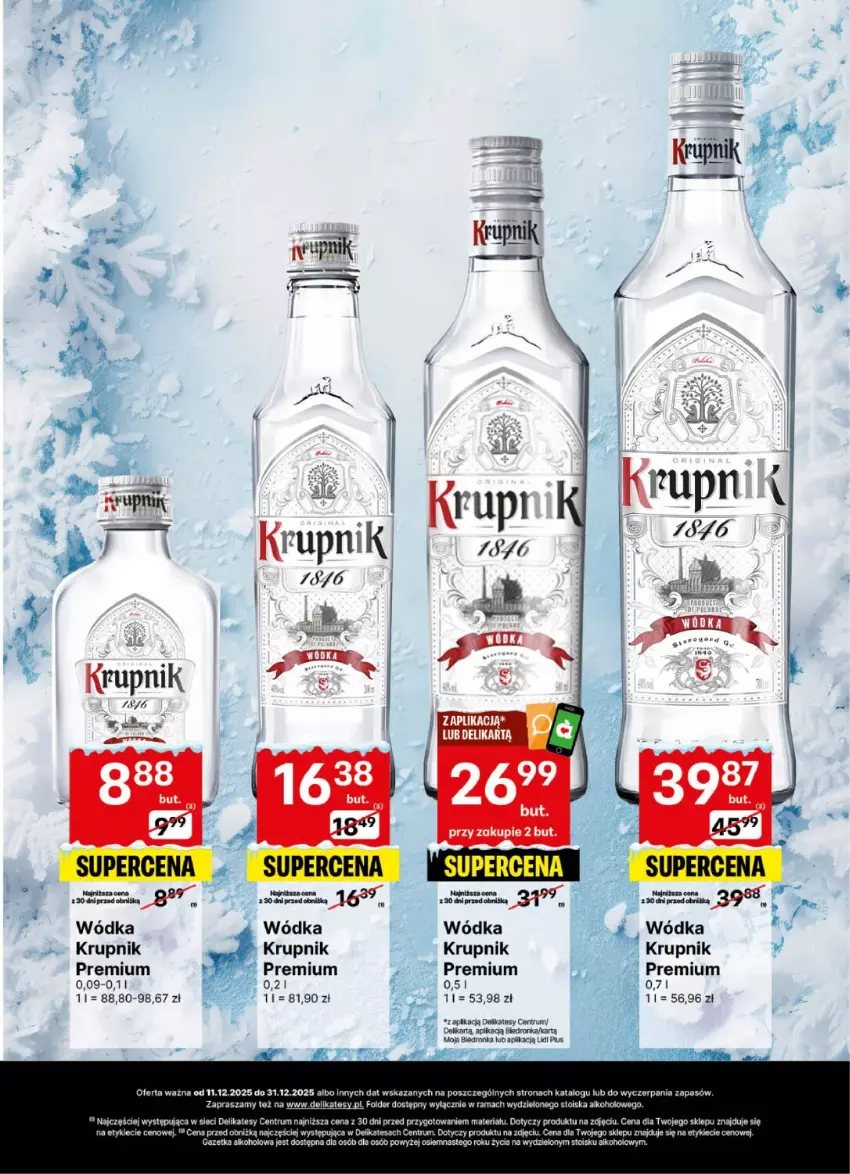 Gazetka promocyjna Delikatesy Centrum - Delibarek DC50-DC51-DC52 - ważna 11.12 do 31.12.2025 - strona 13 - produkty: Krupnik, Rama, Rum, Wódka