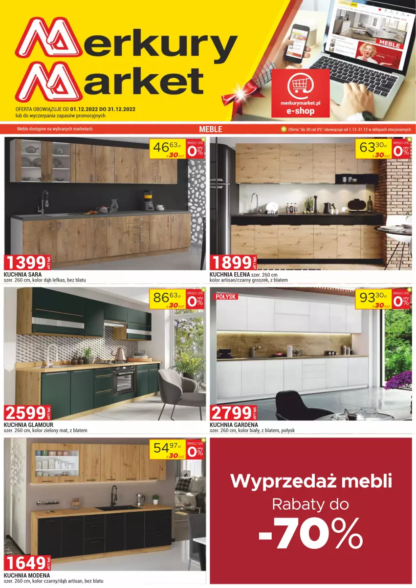 Gazetka promocyjna Merkury Market - ważna 01.12 do 31.12.2022 - strona 1 - produkty: Groszek, Kuchnia