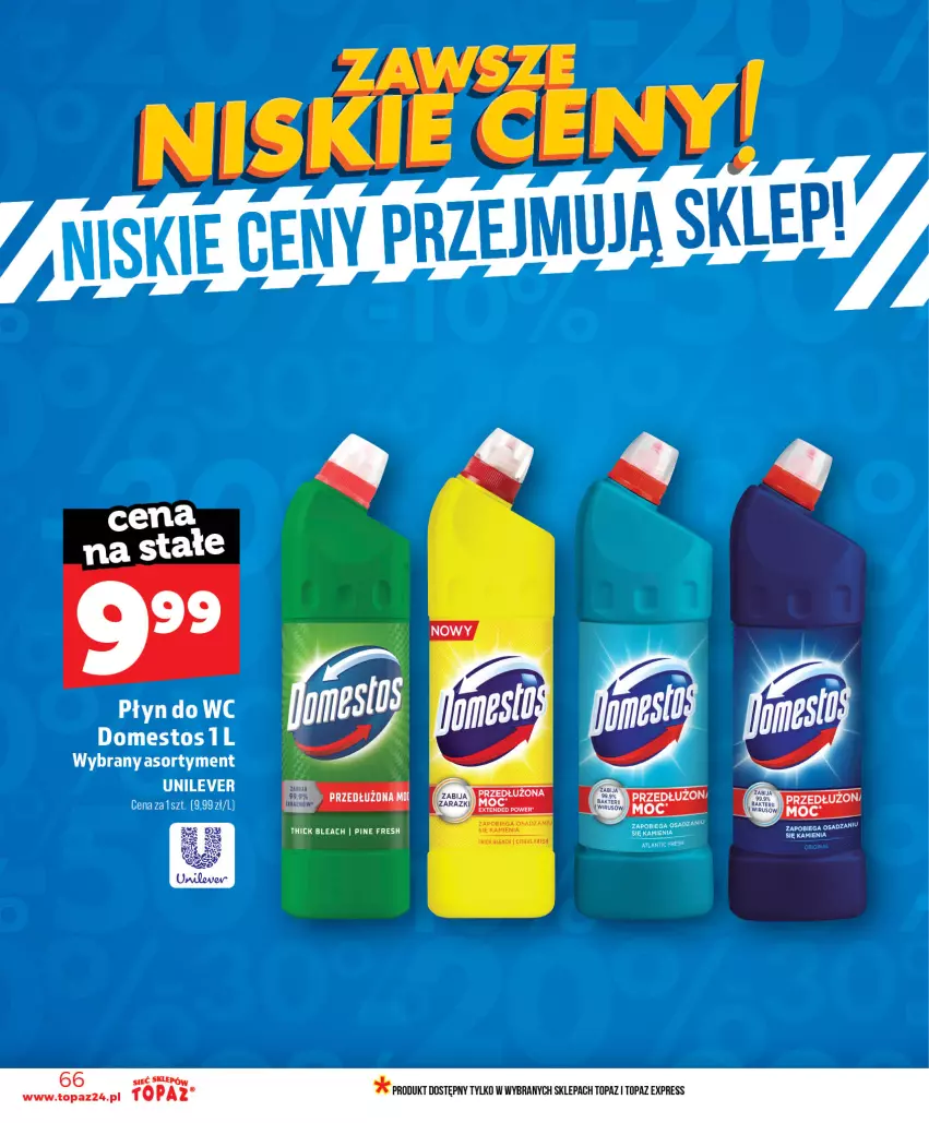 Gazetka promocyjna Topaz - Gazetka - ważna 18.06 do 24.06.2026 - strona 66 - produkty: Domestos