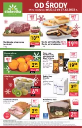 Gazetka promocyjna Stokrotka - Market - Gazetka - ważna od 27.12 do 27.12.2023 - strona 1 - produkty: Tchibo, Krakus, Warzywa, Ser, Gra, Cukier, Karkówka wieprzowa, Kawa, Karp, Kosz, Kiwi, Pomarańcze, Makowiec, Siatka, Lack, Szynka, Tchibo Family, Ciasto sernik, Owoce, Mięso, Fa