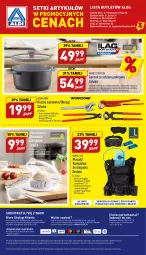 Gazetka promocyjna Aldi - Outlet - Gazetka - ważna od 01.10 do 01.10.2022 - strona 4 - produkty: Makaron, Por, Gra, Garnek, O nas, Plecak, Kamizelka, LANA, Szczypce, Biuro