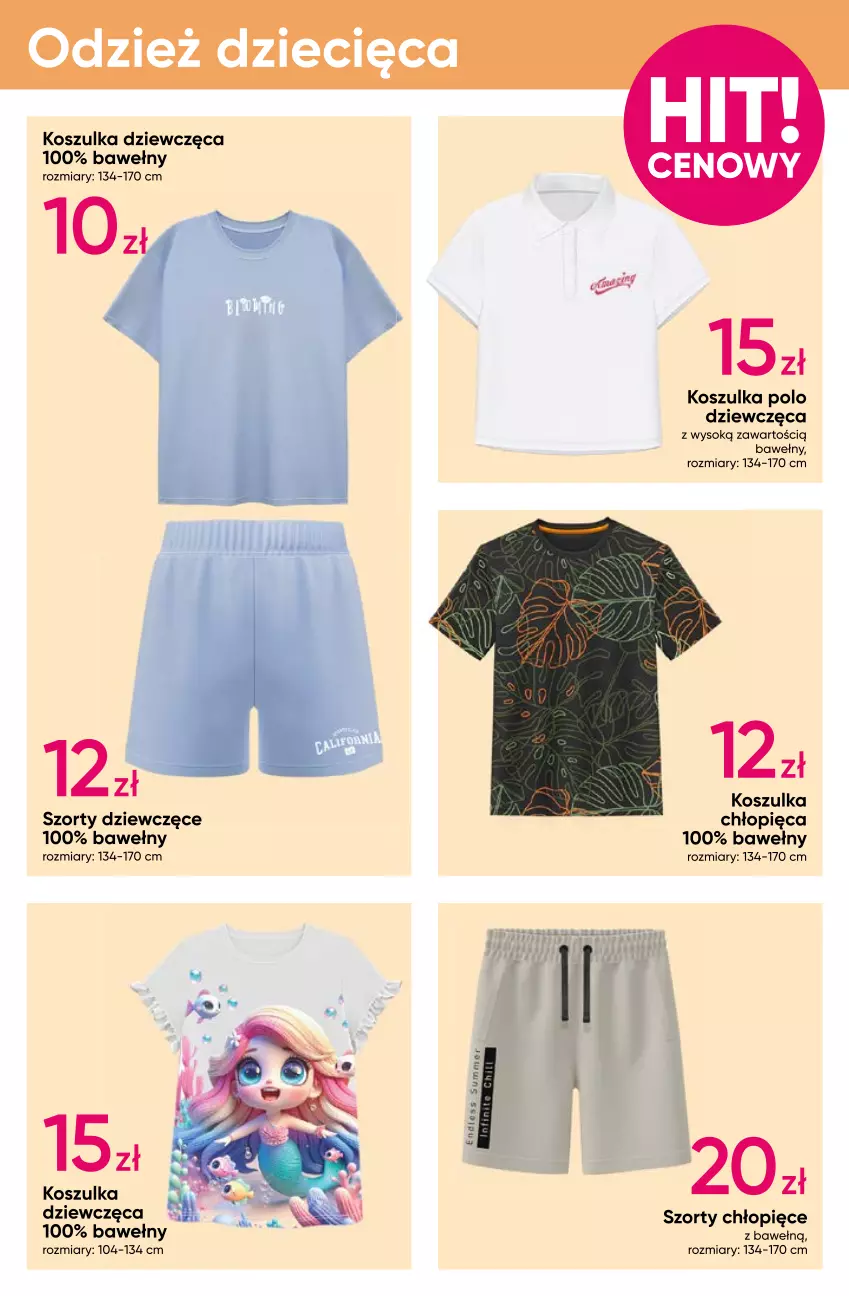 Gazetka promocyjna Pepco - Letnie stylizacje - ważna 24.04 do 07.05.2025 - strona 5 - produkty: Dzieci, Kosz, Koszulka, Sok, Szorty