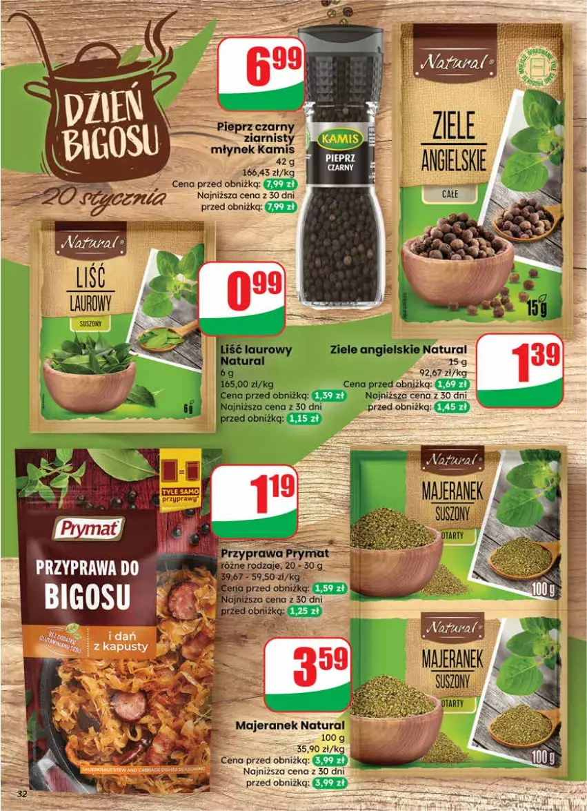 Gazetka promocyjna Dino - Gazetka 03 / 2026 - ważna 14.01 do 20.01.2026 - strona 32 - produkty: Bigos, Ziele angielskie