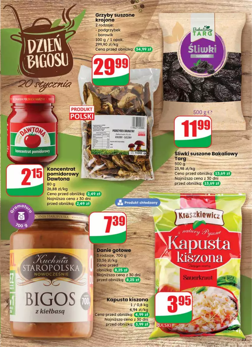Gazetka promocyjna Dino - Gazetka 03 / 2026 - ważna 14.01 do 20.01.2026 - strona 33 - produkty: Grzyby