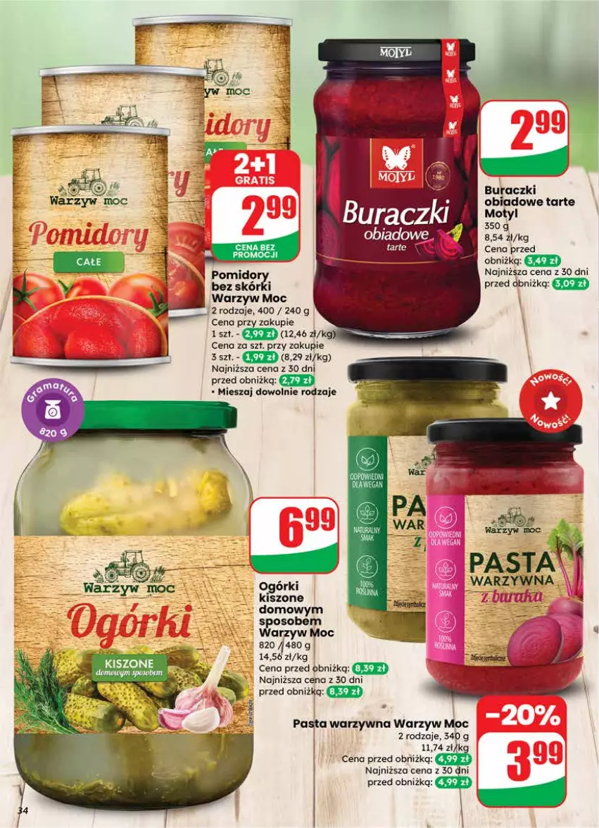 Gazetka promocyjna Dino - Gazetka 03 / 2026 - ważna 14.01 do 20.01.2026 - strona 34 - produkty: Buraczki, Pasta warzywna
