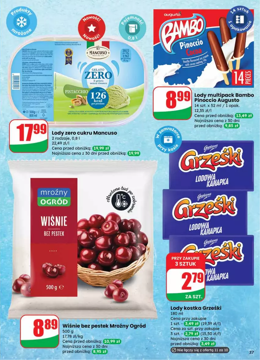 Gazetka promocyjna Dino - Gazetka 03 / 2026 - ważna 14.01 do 20.01.2026 - strona 37 - produkty: Grześki, Lody, Ogród, Stek