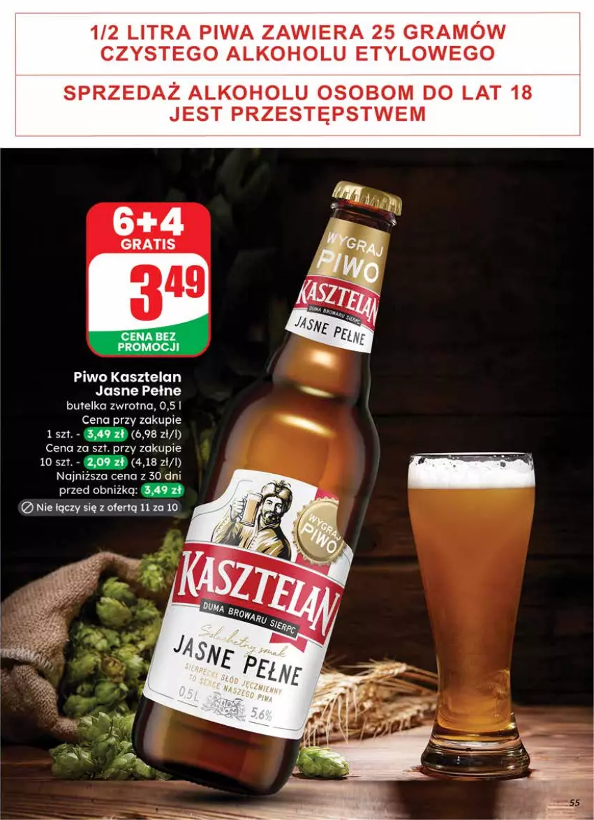 Gazetka promocyjna Dino - Gazetka 03 / 2026 - ważna 14.01 do 20.01.2026 - strona 55 - produkty: Gra, Kasztelan, Piwa, Piwo