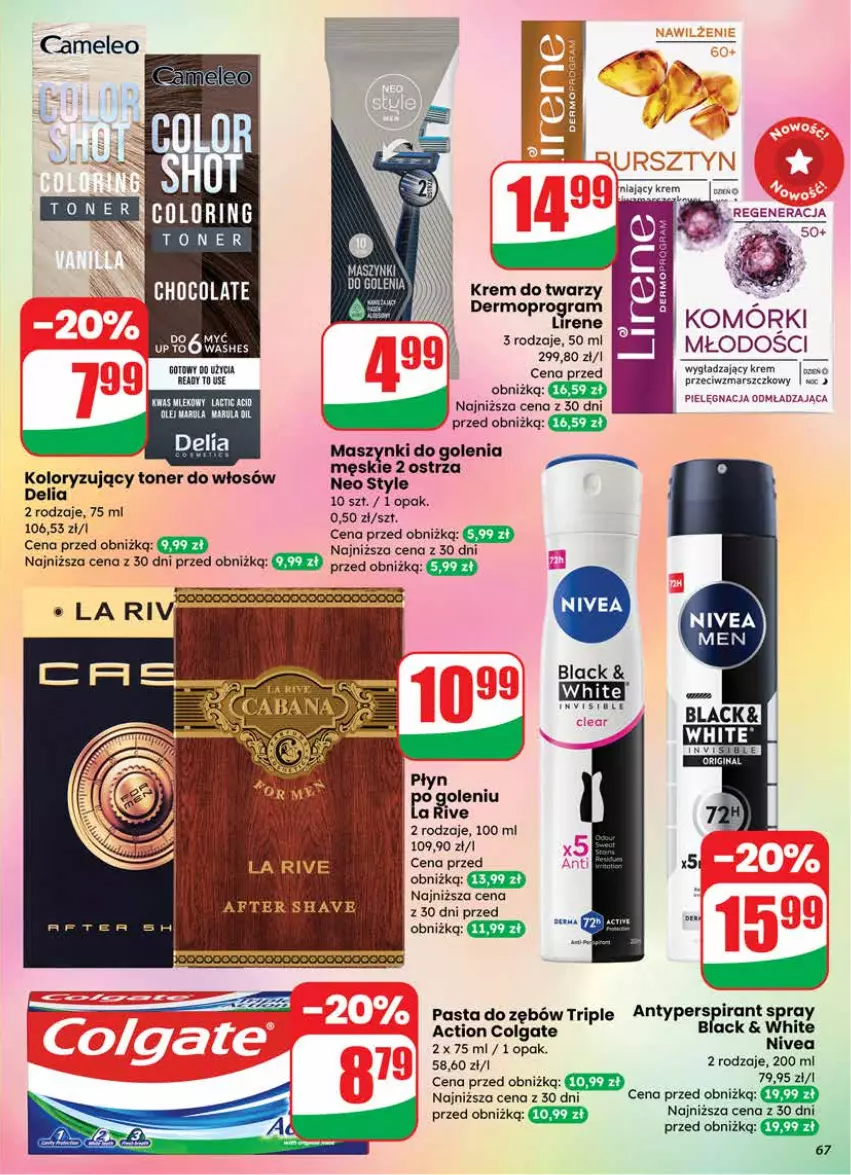Gazetka promocyjna Dino - Gazetka 03 / 2026 - ważna 14.01 do 20.01.2026 - strona 67 - produkty: Colgate, Eleo, Lack, LG, Mars, Mop, Nivea, Olej, Pasta do zębów