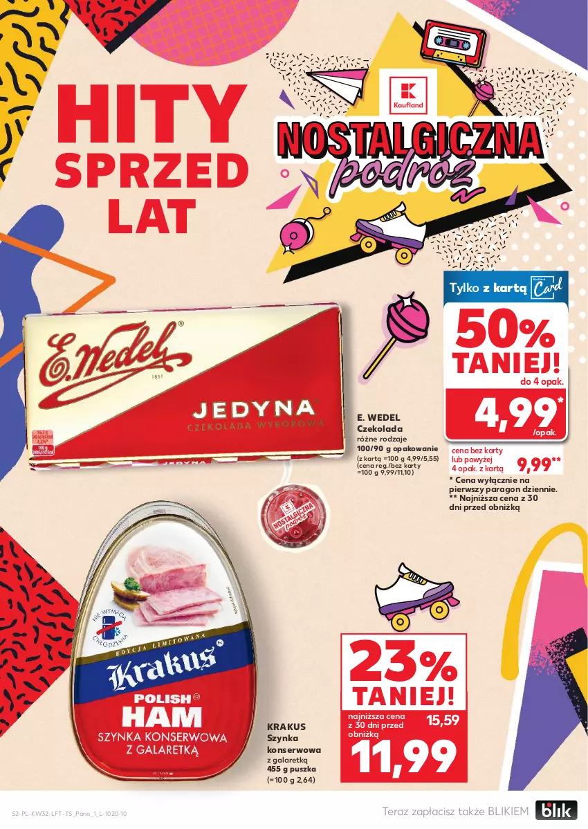 Gazetka promocyjna Kaufland - Gazetka tygodnia - ważna 07.08 do 12.08.2025 - strona 2 - produkty: Czekolada, E. Wedel, Gala, Krakus, Ser, Szynka, Szynka konserwowa, Tera