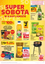 Gazetka promocyjna Kaufland - Gazetka tygodnia - Gazetka - ważna od 12.08 do 12.08.2025 - strona 17 - produkty: Piwa, Piwo, Kawa rozpuszczalna, Top, Sok, Gra, Palenisko, Papier, Namysłów, Chipsy, Kawa, Velvet, Sok jabłkowy, Chusteczki, Waga, Grill, Lay’s, Hortex, Fa