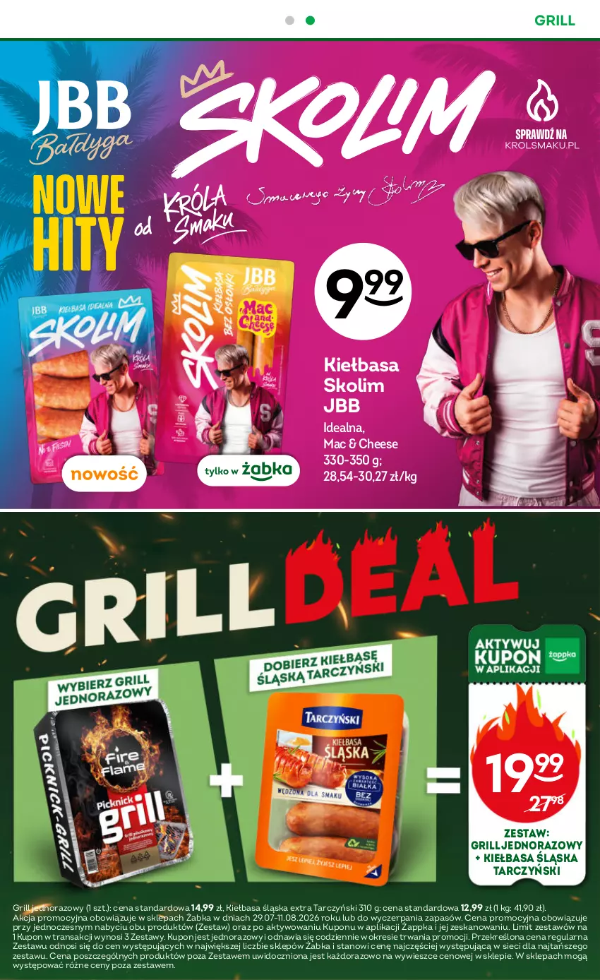 Gazetka promocyjna Żabka - gazetka-promocyjna-31-32-2026 - ważna 29.07 do 11.08.2026 - strona 23 - produkty: Grill, Kiełbasa, Kiełbasa śląska, Tarczyński, Tran