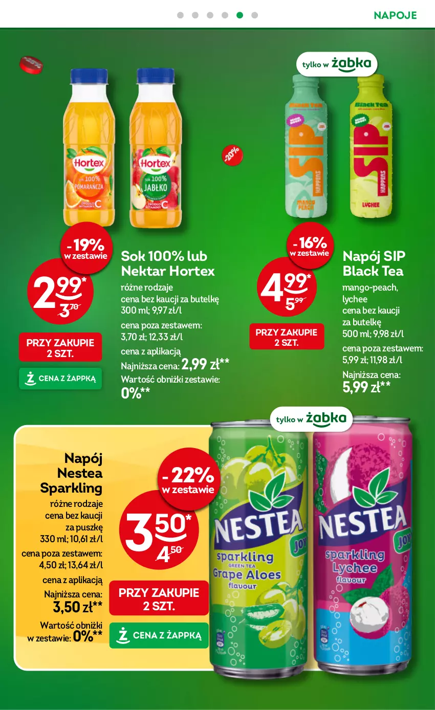 Gazetka promocyjna Żabka - gazetka-promocyjna-31-32-2026 - ważna 29.07 do 11.08.2026 - strona 28 - produkty: Hortex, Lack, Mango, Napój, Napoje, Nektar, Nestea, Sok