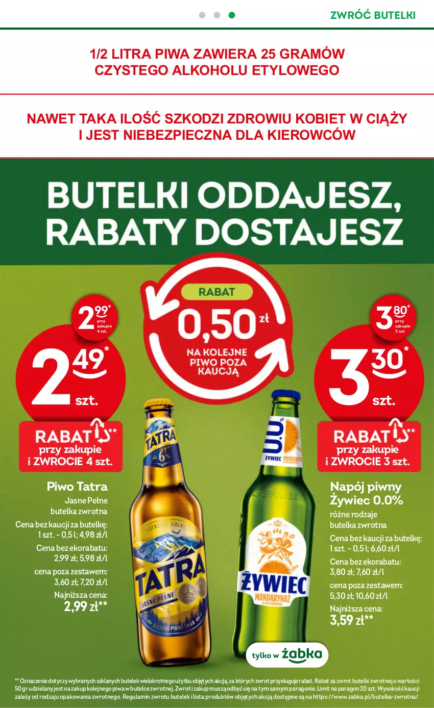 Gazetka promocyjna Żabka - gazetka-promocyjna-31-32-2026 - ważna 29.07 do 11.08.2026 - strona 42 - produkty: Gra, Mus, Napój, Olej, Piec, Piwa, Piwo, Sok, Tatra
