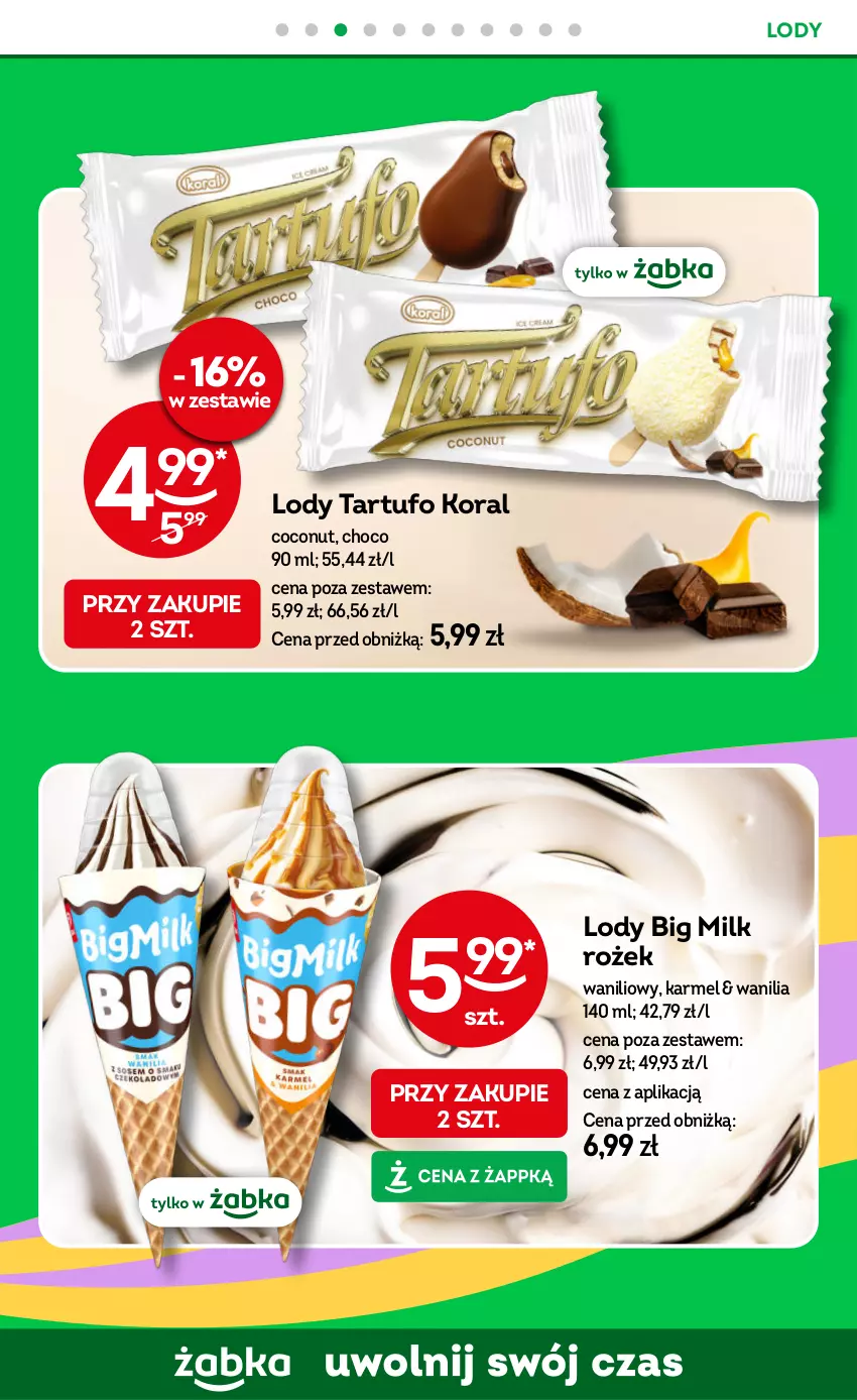 Gazetka promocyjna Żabka - gazetka-promocyjna-31-32-2026 - ważna 29.07 do 11.08.2026 - strona 50 - produkty: Big Milk, Lody
