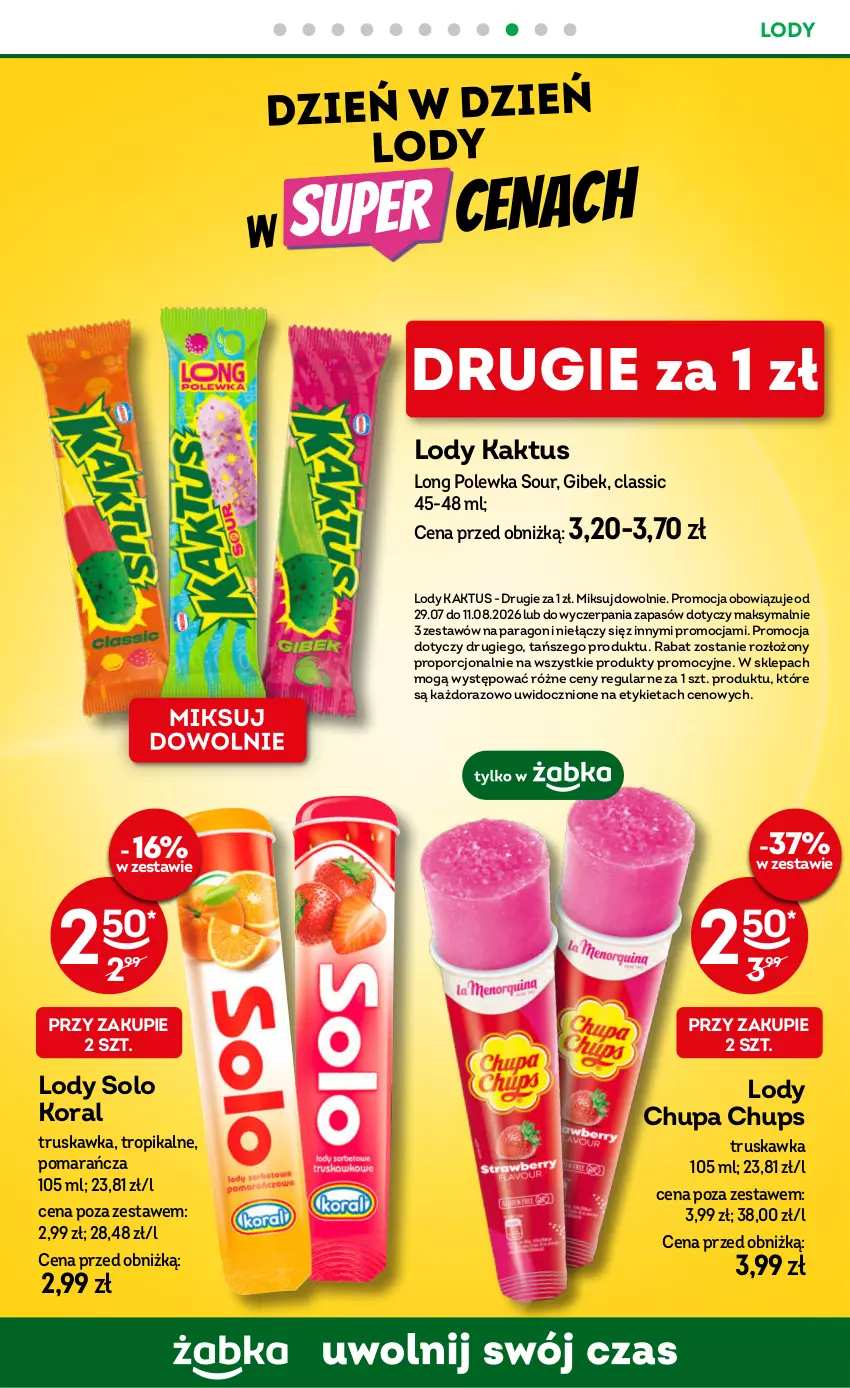 Gazetka promocyjna Żabka - gazetka-promocyjna-31-32-2026 - ważna 29.07 do 11.08.2026 - strona 56 - produkty: Chupa Chups, Kaktus, Lody, Por