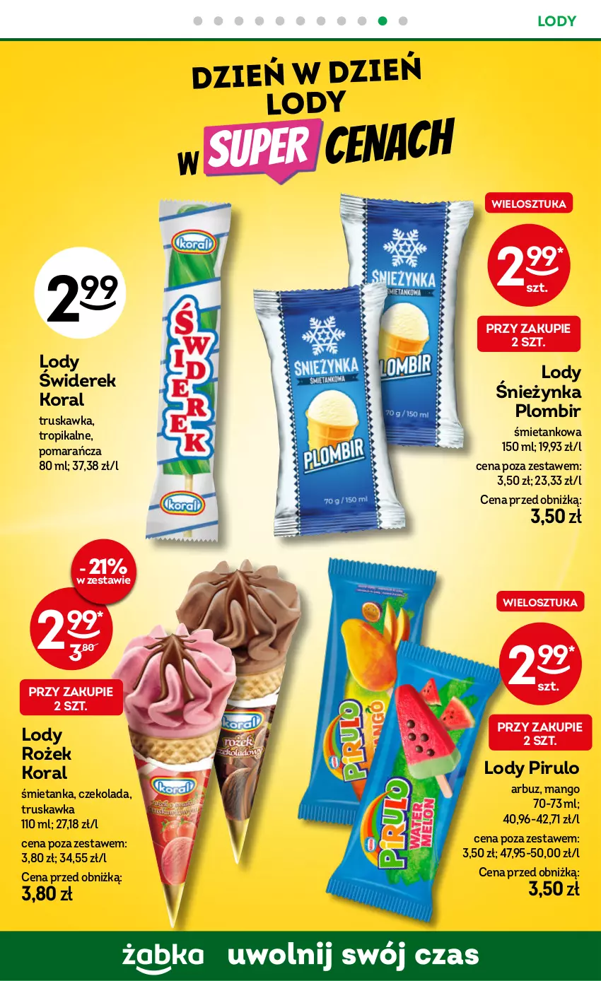 Gazetka promocyjna Żabka - gazetka-promocyjna-31-32-2026 - ważna 29.07 do 11.08.2026 - strona 57 - produkty: Arbuz, Czekolada, Lody, Mango