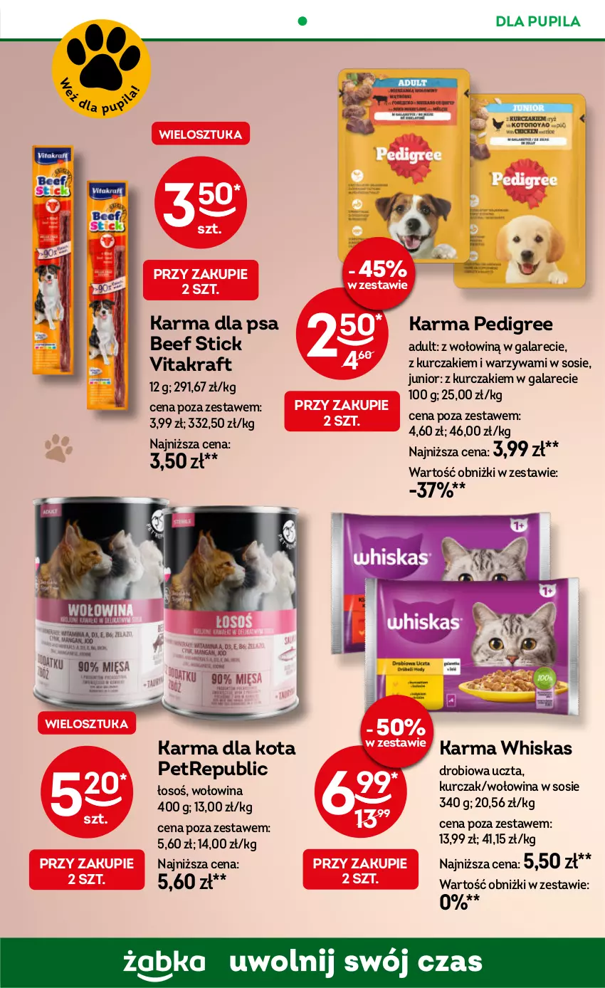 Gazetka promocyjna Żabka - gazetka-promocyjna-31-32-2026 - ważna 29.07 do 11.08.2026 - strona 89 - produkty: Gala, Kurczak, Pedigree, Sos, Vitakraft, Warzywa, Whiskas, Wołowina