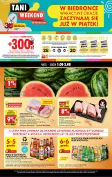 Gazetka promocyjna Biedronka - Tani Weekend - Gazetka - ważna od 02.08 do 02.08.2025 - strona 1 - produkty: Piwa, Piwo, Kurczak, Top, Por, Gra, Papier, Królewski, Kasztelan, Kije, Piórnik, Tyskie, Pojemnik, Warka, Plecak, Regał, Presto, Sport, Dzieci, Danio, Arbuz, Harnaś, Meble, Podudzie z kurczaka, Fa
