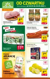 Gazetka promocyjna Stokrotka - Market - Gazetka - ważna od 16.03 do 16.03.2022 - strona 1 - produkty: Puf, Papier, Szynka wieprzowa, Cytryny, Kawa, Papier toaletowy, Szynka, Tarczyński, Kabanos, Jacobs, Herbata