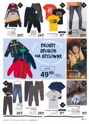 Gazetka promocyjna Carrefour - Gazetka Wyznaczaj wiosenne trendy - Gazetka - ważna od 17.04 do 17.04.2021 - strona 15 - produkty: Spodnie jeans, Kurtka, Kosz, T-shirt, Koszulka, Dres, Dzieci, Spodnie, Bluza, Spodnie dresowe, Kurtka dziecięca