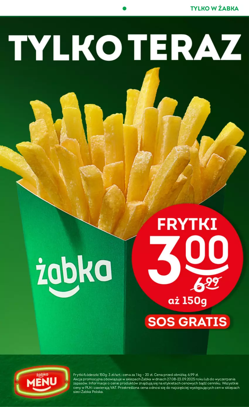 Gazetka promocyjna Żabka - ważna 10.09 do 23.09.2025 - strona 2 - produkty: Frytki