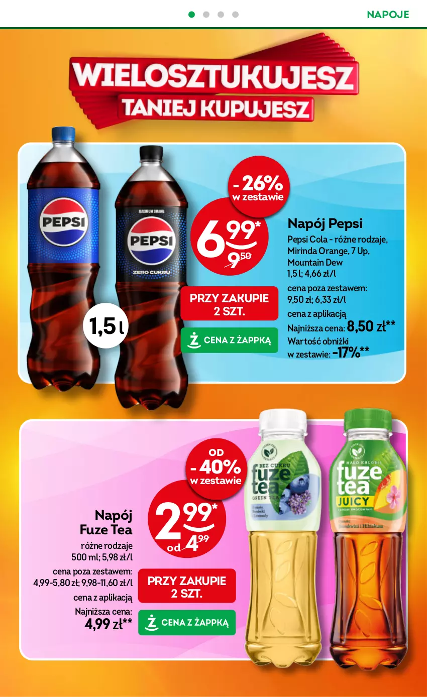 Gazetka promocyjna Żabka - ważna 10.09 do 23.09.2025 - strona 26 - produkty: Mirinda, Napój, Napoje, Pepsi