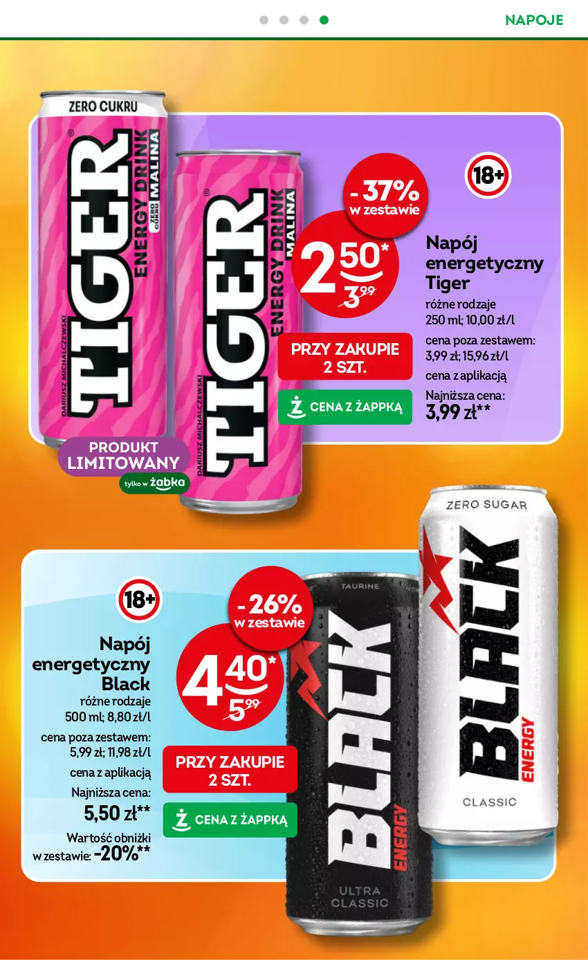 Gazetka promocyjna Żabka - ważna 10.09 do 23.09.2025 - strona 29 - produkty: Lack, Napój, Napój energetyczny, Napoje, Tiger