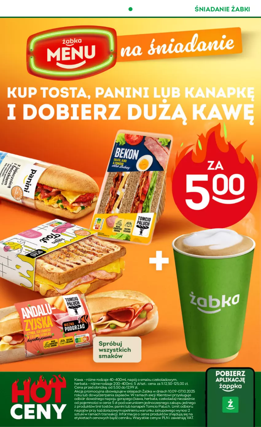 Gazetka promocyjna Żabka - ważna 10.09 do 23.09.2025 - strona 3 - produkty: Czekolada, Herbata, Kawa, Napój, Rama, Tran
