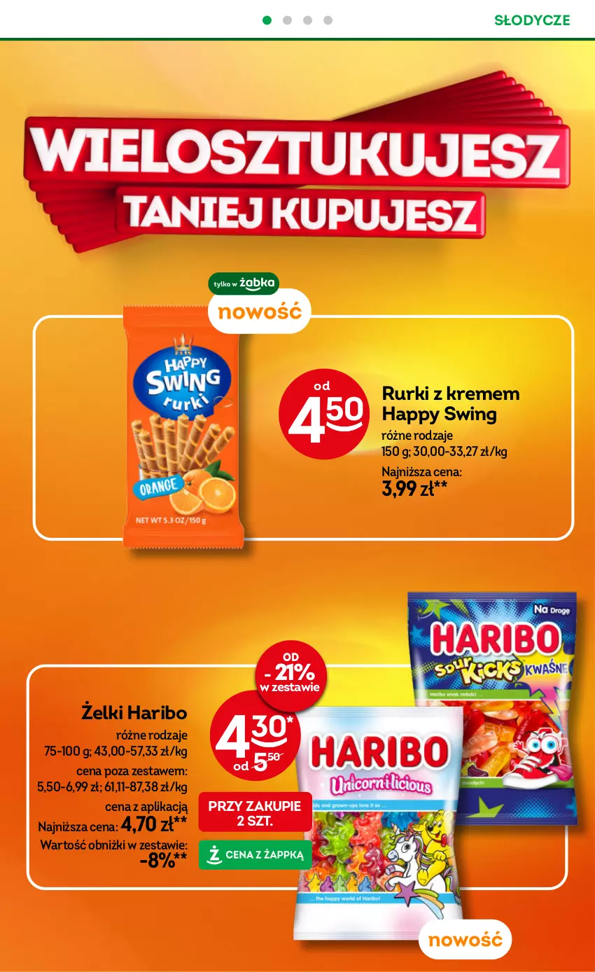 Gazetka promocyjna Żabka - ważna 10.09 do 23.09.2025 - strona 33 - produkty: Haribo, Rurki