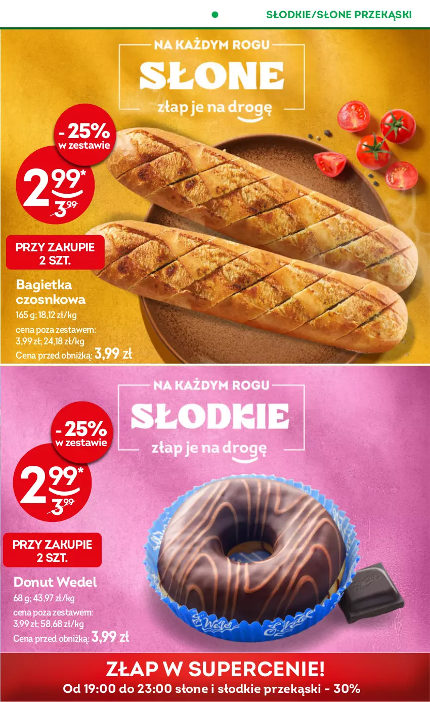 Gazetka promocyjna Żabka - ważna 10.09 do 23.09.2025 - strona 43 - produkty: Bagietka, Bagietka czosnkowa, Donut