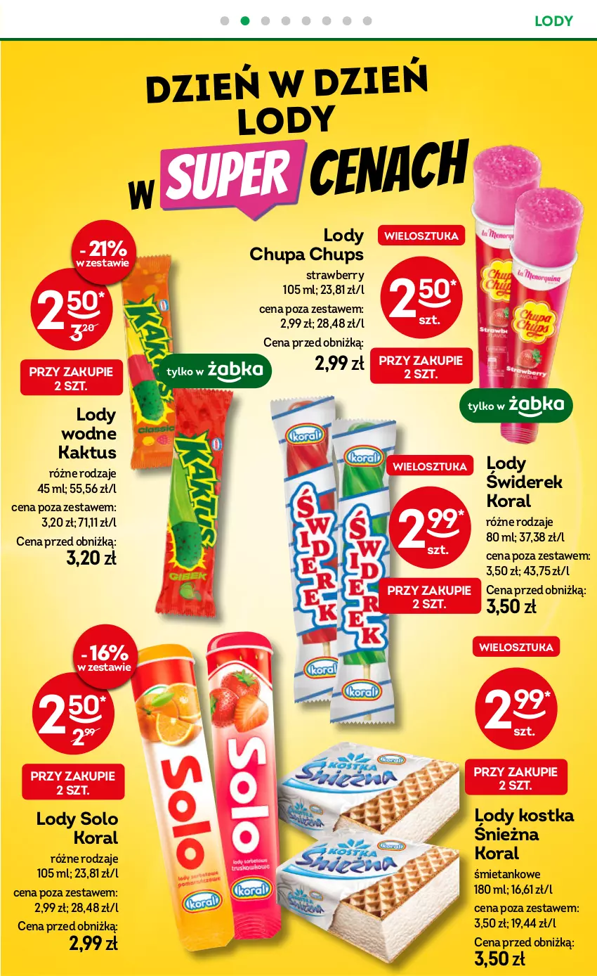 Gazetka promocyjna Żabka - ważna 10.09 do 23.09.2025 - strona 45 - produkty: Chupa Chups, Kaktus, Lody