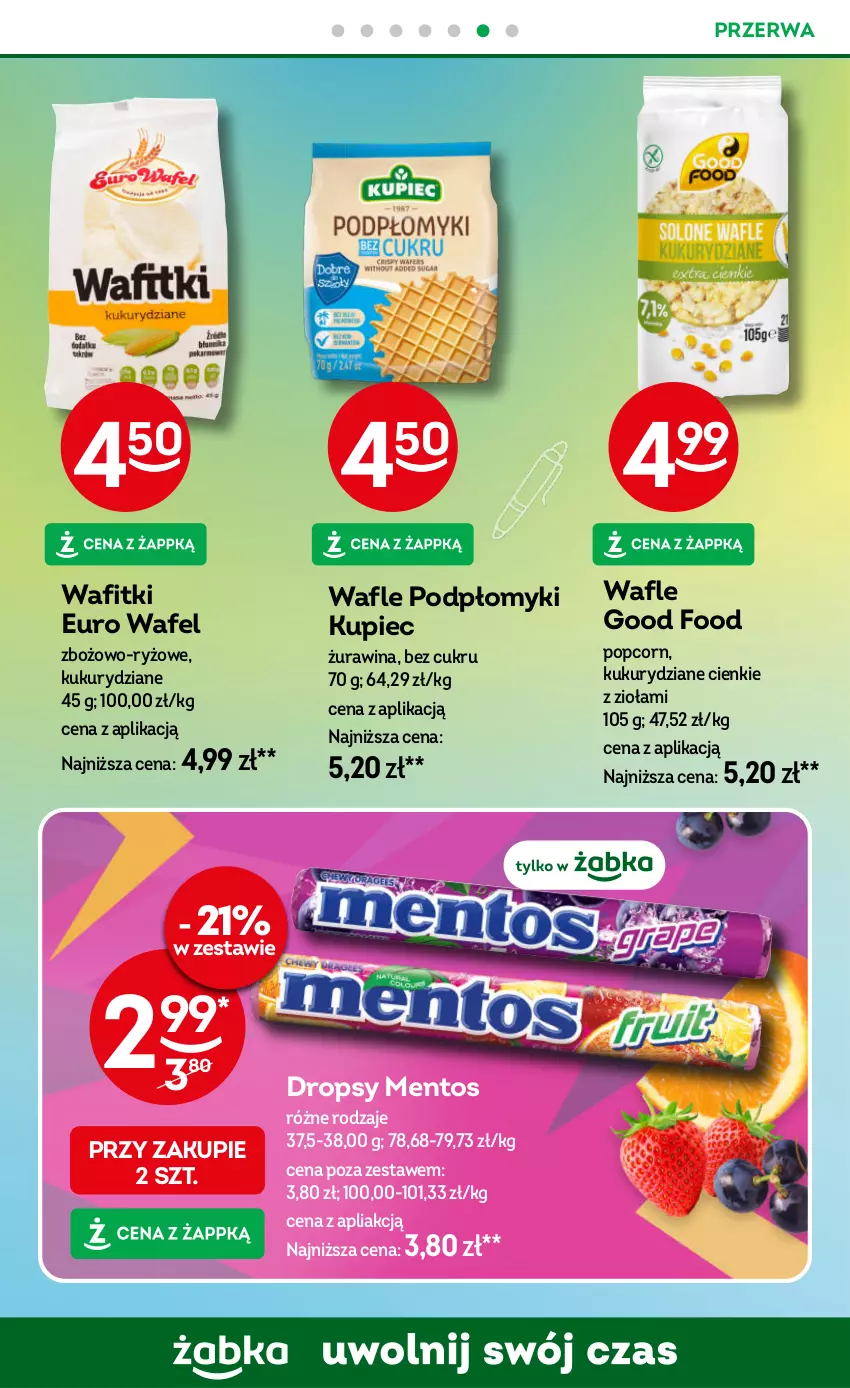 Gazetka promocyjna Żabka - ważna 10.09 do 23.09.2025 - strona 57 - produkty: Kupiec, Mentos, Piec, Popcorn, Ryż, Wafle