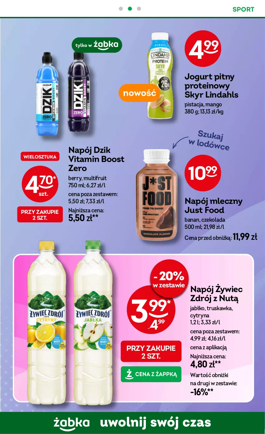 Gazetka promocyjna Żabka - ważna 10.09 do 23.09.2025 - strona 61 - produkty: Czekolada, Jogurt, Jogurt pitny, Mango, Napój, Napój mleczny, Por, Sport