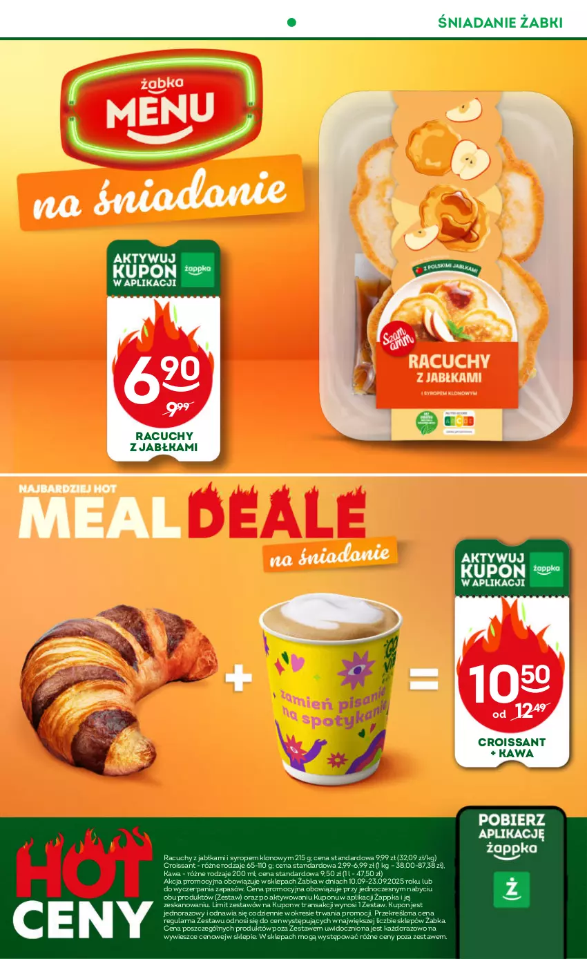 Gazetka promocyjna Żabka - ważna 10.09 do 23.09.2025 - strona 67 - produkty: Croissant, Jabłka, Kawa, Owsianka, Rama, Sos, Syrop, Tran