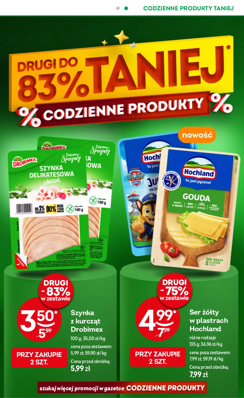 Gazetka promocyjna Żabka - ważna 10.09 do 23.09.2025 - strona 7 - produkty: Drobimex, Hochland, Ser, Szynka