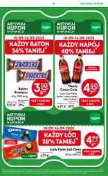 Gazetka promocyjna Żabka - Gazetka - ważna od 23.09 do 23.09.2025 - strona 11 - produkty: Rama, Coca-Cola, Tran, Snickers, Lody, Baton, Fanta, Sprite, Napój, Oreo, Fa