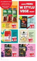 Gazetka promocyjna Kaufland - OFERTA TYGODNIA - Gazetka - ważna od 24.08 do 24.08.2022 - strona 24 - produkty: Pierogi, Tofu, Tarczyński, Burger, Boczek, Kaszanka, Kabanos, Grill, Kasza, Roślinne kabanosy, Roślinny burger