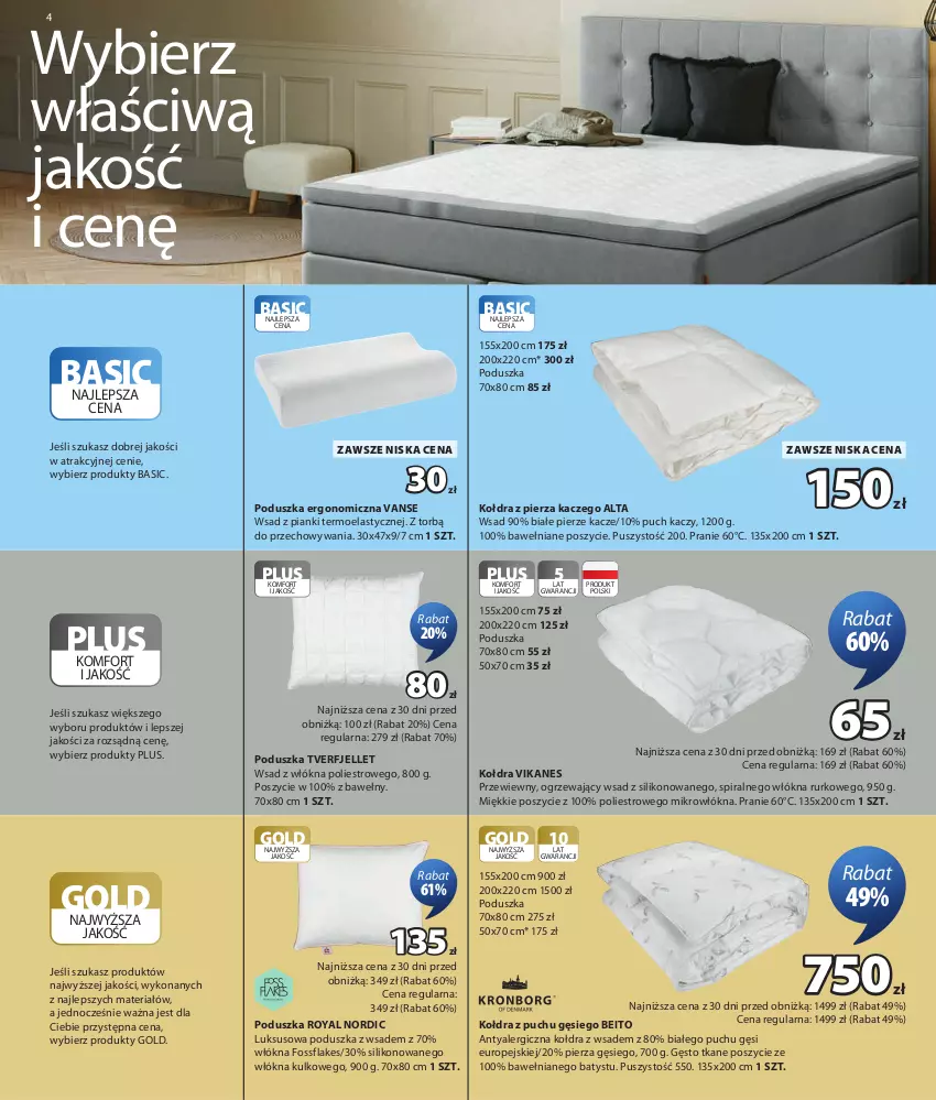 Gazetka promocyjna Jysk - Oferta tygodnia - ważna 29.07 do 16.08.2026 - strona 5 - produkty: Kołdra, Kołdra z puchu, Poduszka