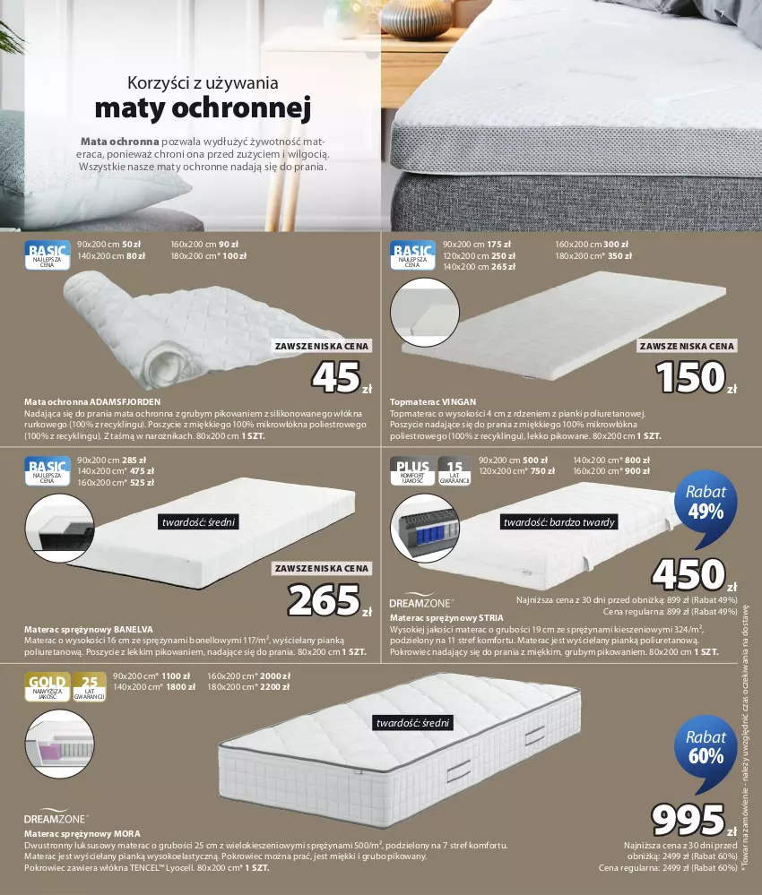 Gazetka promocyjna Jysk - Oferta tygodnia - ważna 29.07 do 16.08.2026 - strona 8 - produkty: LG, Mata ochronna, Materac, Materac sprężynowy, Narożnik, Pokrowiec, Sok, Tera, Top