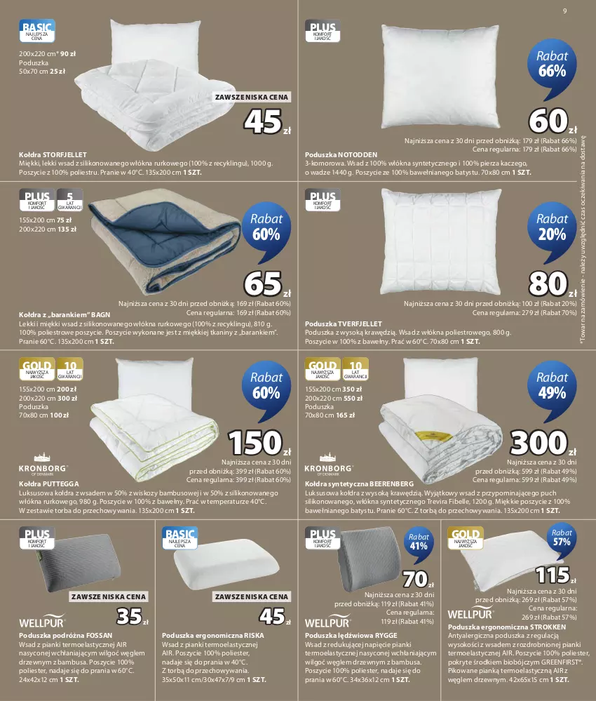 Gazetka promocyjna Jysk - Oferta tygodnia - ważna 12.08 do 30.08.2026 - strona 10 - produkty: Bell, Kołdra, LG, Poduszka, Sok, Torba