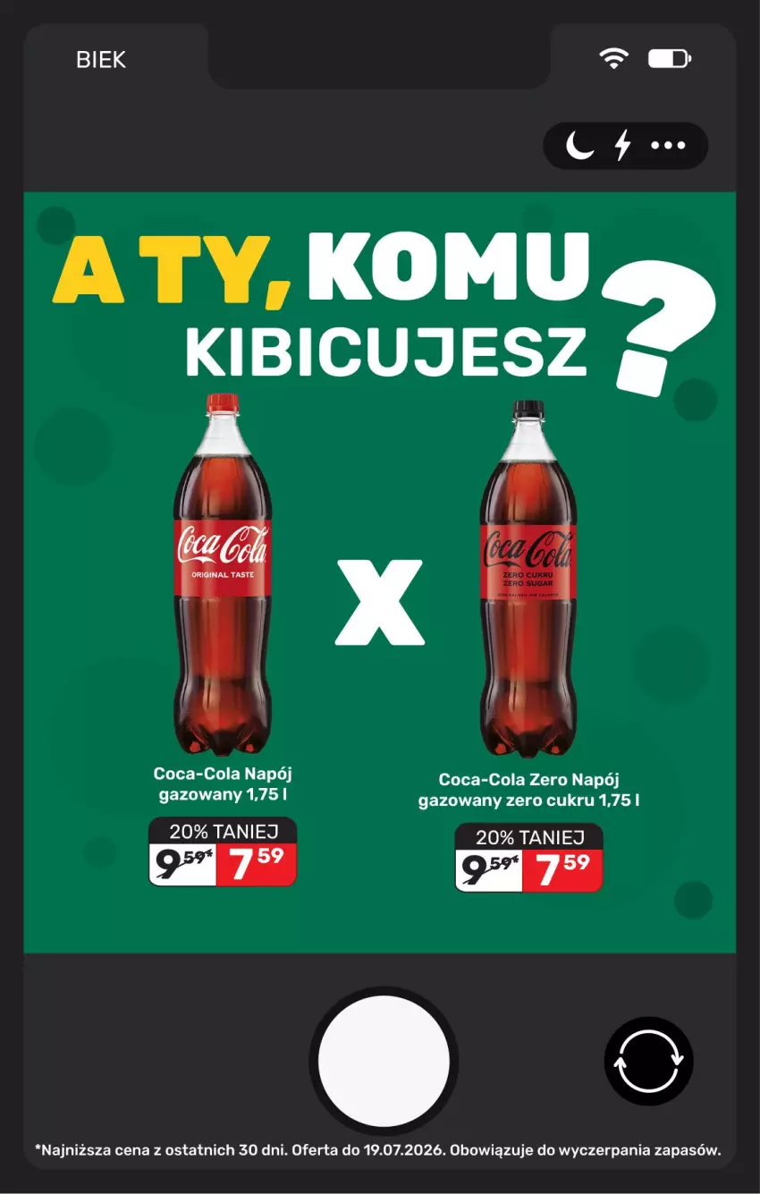 Gazetka promocyjna Biedronka - BIEK - ważna 17.07 do 24.07.2026 - strona 10 - produkty: BIC, Coca-Cola, Napój, Napój gazowany