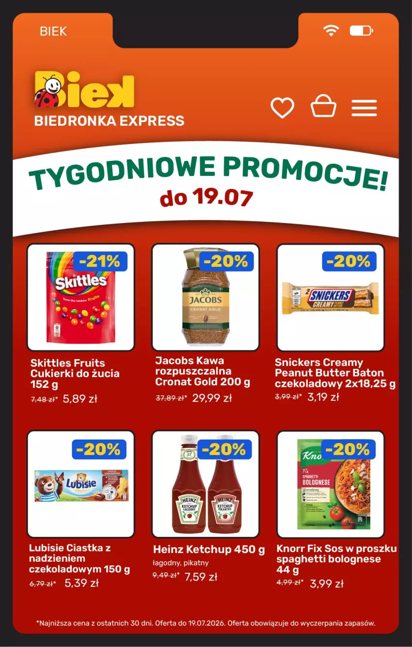 Gazetka promocyjna Biedronka - BIEK - ważna 17.07 do 24.07.2026 - strona 5 - produkty: Ketchup
