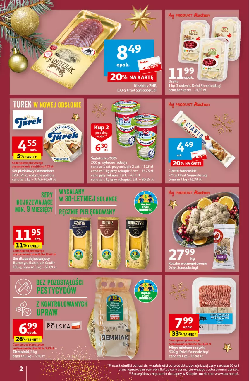 Gazetka promocyjna Auchan - Gazetka Magia Świąt Część 5 Moje Auchan - ważna 14.12 do 23.12.2023 - strona 2 - produkty: Mięso, Mięso mielone, Solan, Ziemniaki