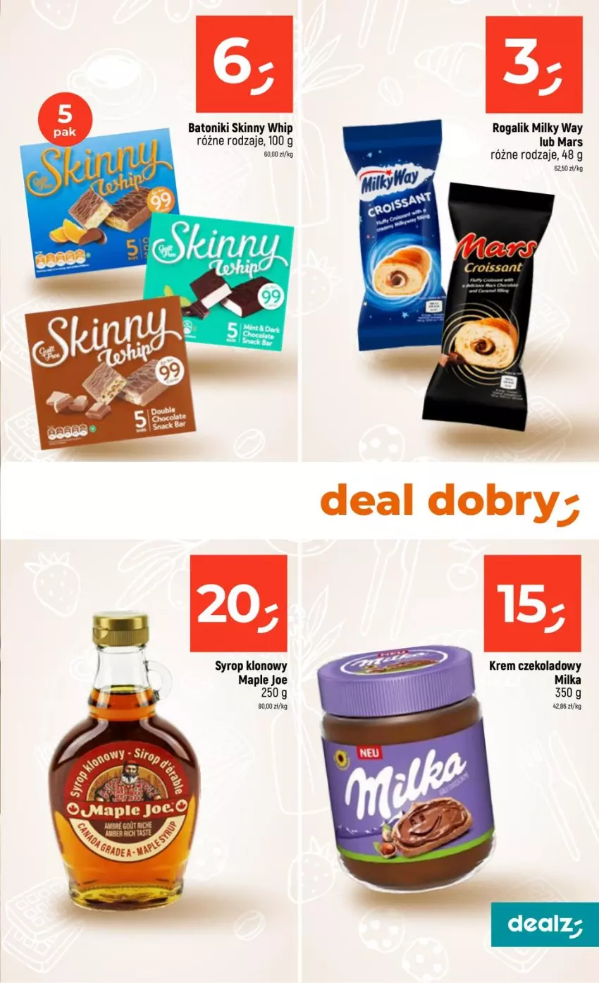 Gazetka promocyjna Dealz - NOWA GAZETKA - ważna 12.02 do 18.02.2026 - strona 13 - produkty: Baton, Mars, Milky Way, Por, Rogal, Syrop, Tonik
