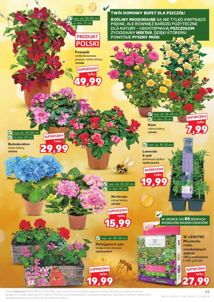 Gazetka promocyjna Kaufland - Gazetka tygodnia - ważna 14.05 do 20.05.2026 - strona 45 - produkty: Miód, Nektar, Róża