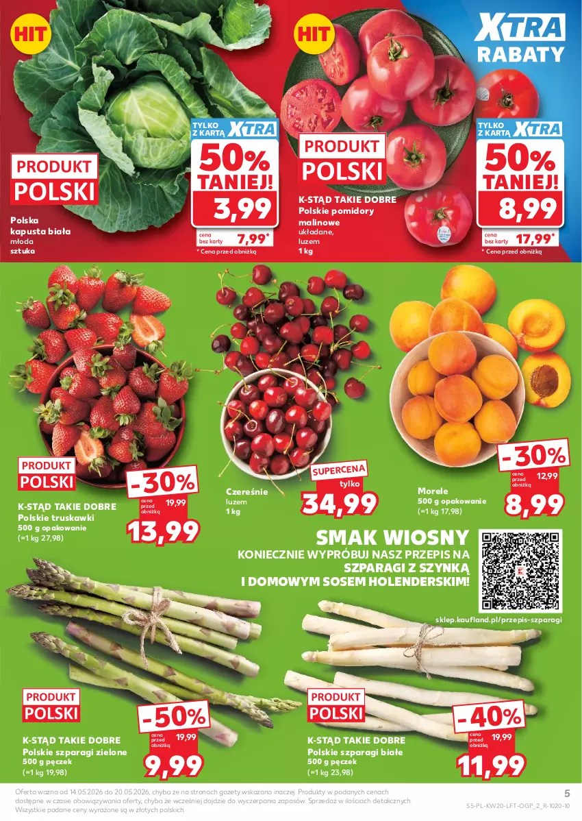 Gazetka promocyjna Kaufland - Gazetka tygodnia - ważna 14.05 do 20.05.2026 - strona 5 - produkty: Pomidory, Sos, Truskawki